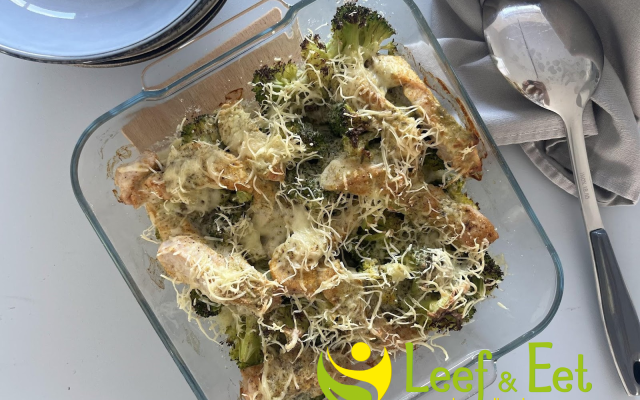 Ovenschotel met kalkoen en broccoli